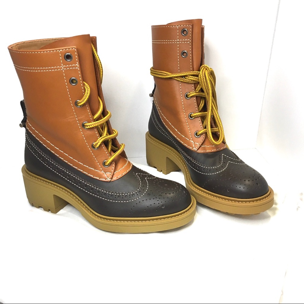 New CHLOE Franne Leather Fall Ankle Boots 36 EU 6 US